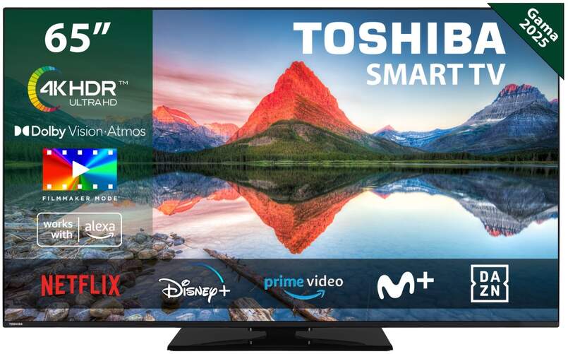 TV 65" Toshiba 65UV3463DG - 4K Ultra HD, Smart TV VIDAA, 24 W, Dolby Vision HDR