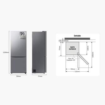 FRICOM. SAMSUNG RB53DG703CS9EF 203x75 INOX