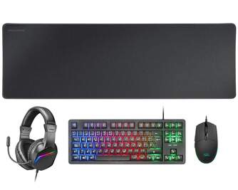 TECLADO MOUSE AURICULARES ALFOMBRILLA MARS GAMING