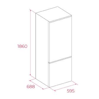 FRICOM. TEKA RBF64650 186x60 INOX NF 113400039