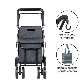 CARRO-COMPRA CARLETT COMFORT ICE (GRIS OSCURO)