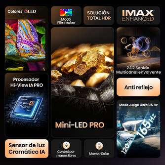 TV HISENSE 85%%%quot; 85U7Q PRO UHD MINILED PRO 165HZ