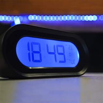 RELOJ DESPERTADOR ELBE RD700N TERMOMETRO CALENDARI