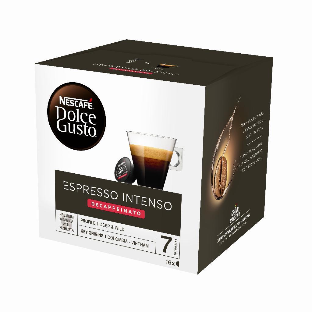 Cápsulas Dolce Gusto Espresso Intenso Decaffeinato - 16 Cápsulas,