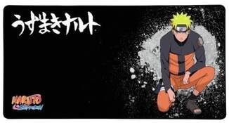 Alfombrilla Konix XXL Naruto Shippuden - 90x46 cm, Microfibra, Caucho, Negro