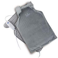 Almohadilla Jata CT30 - 60x41 cm, para espalda y cervicales, gris, 6 niveles, apagado autom&aacute;tico