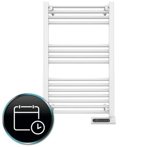 Toallero Cecotec Ready Warm 9100 - 500W, blanco, pantalla LED, control táctil, programador semanal