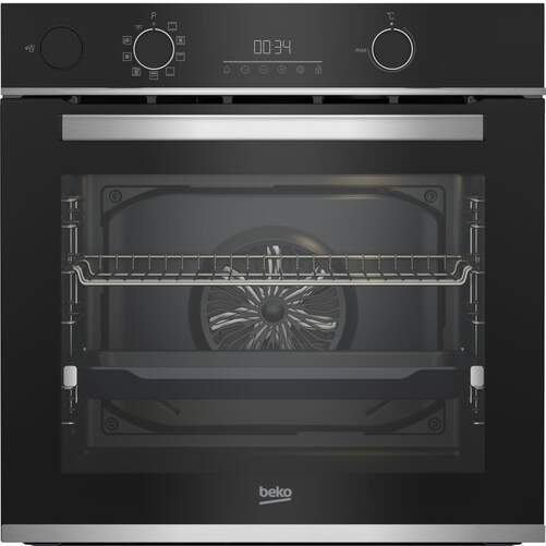 Horno Vapor Beko BBIS13300XPE - Clase A+, Pirolítico, 9 Funciones, Aeroperfect, Guía Telescópica