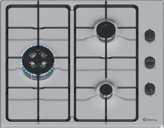 Placa Gas Balay 3ETX463BB - 3 Fuegos, 60 cm, Inox