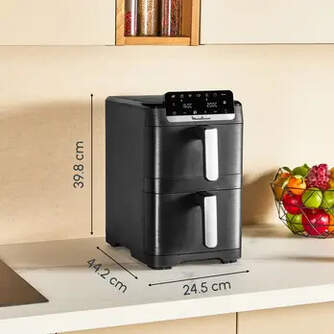 FREIDORA AIRE MOULINEX EZ7568 2700W 10L DOBLE VERT
