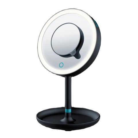 Espejo Beurer BS45LE - Luz 5 Aumentos, T&aacute;ctil, Negro