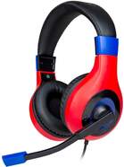 Auriculares Gaming Nacon Switch Headset V1P - Rojo y Azul, Cable 1,2m, Micr&oacute;fono Boom