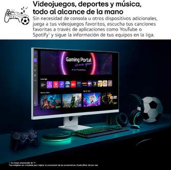 MONITOR LG 32%%%quot; 32U721SA W 4K UHD SMART MONITOR HDR