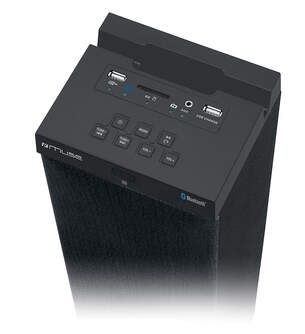 ALTAVOZ MUSE M-1250 BT RADIO FM PLL USB NEGRO