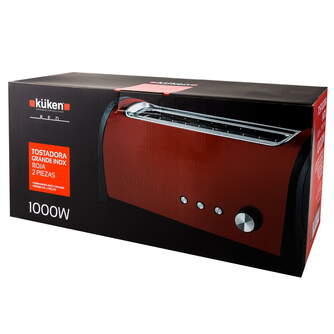TOST. KUKEN 33779 1000W 1R LARGA VINTAGE RED