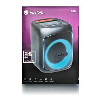 ALTAVOZ NGS WILDSWAGGO PORTATIL BT 80W 6A BAT USB