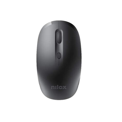 Ratón inalámbrico Nilox NXMOWI4004 - 4 botones, RF inalámbrico, Negro, 4000 DPI