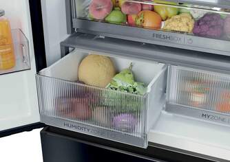 FRI. HAIER HFKR7819DNGB 190x83 4P NF CRISTAL NEGRO