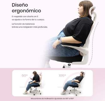 SILLA DE OFICINA WOXTER ERGO PINK  