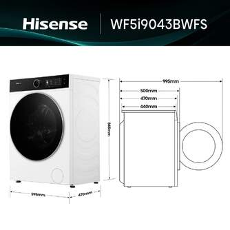 LVD. HISENSE WF5I9043BWFS 9K 1400R WIFI