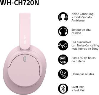 AURICULARES SONY WHCH720NP BT NOISE CANCELLING ROS