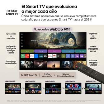 TV LG 65%%%quot; 65QNED70B6C UHD QNED MINILED A7 WEBOS26