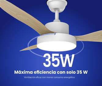VENTILADOR TECHO ARTICA AVTECH36BM BCO MD 36W 119