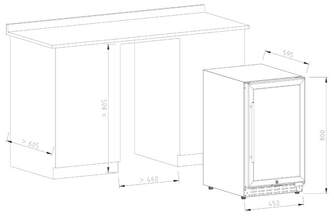 VINOTECA VINOBOX V40GC2TN 40 BOTELLAS NEGRA