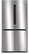 Frigor&iacute;fico Americano Bosch KFN96VPEA - Clase E, 183x91cm, 4 Puertas, 405L, VitaFresh 0&ordm;C , Inox
