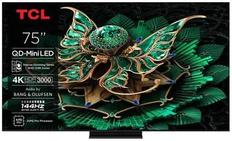 TV TCL 75%%%quot; 75C7K UHD MINILED GOOGLETV 144HZ B%%%amp;O
