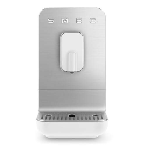 Cafetera Autom&aacute;tica Smeg BCC11WHMEU - 19 Bares, 1350 W, 1,4 L, Blanco, Gris