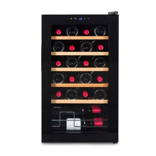 Vinoteca Vinobox V24 Pro - 24 botellas, 5-18&ordm;C, 42 dB, 5 estantes de madera, Clase G