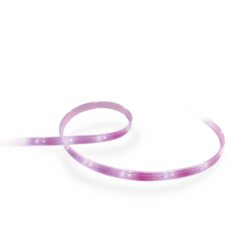 Philips Hue Tiras led inteligente 2m luces blanca y color hasta 16m 1600lm con bluetooth compatible alexa google home incl. alimentador lightstrip plus v4 2 metros rgb luz bridge 20w white and 20