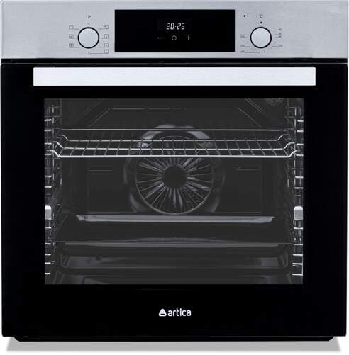 Horno Multifunci&oacute;n Artica AHB82081X - 80 L, Clase A, 8 programas, con Display, Acero Inoxidable