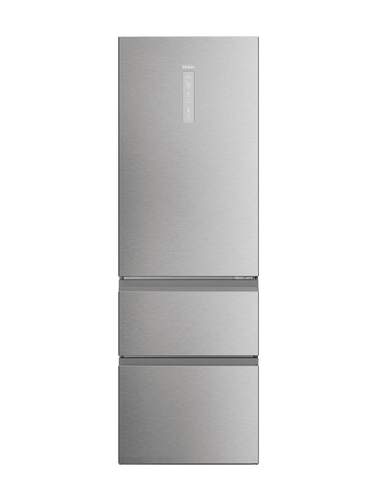 Frigorífico Combi Haier HTW5618CNMG - 360 litros, 185x60cm, Clase C, No Frost, Wi-Fi, Inox
