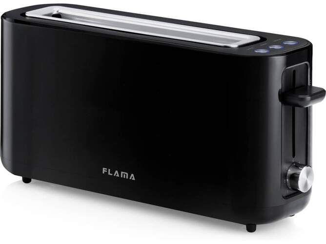 Tostadora Flama 939FL - 1 ranura larga, 980 W, 7 niveles tostado, apagado autom&aacute;tico, Negro