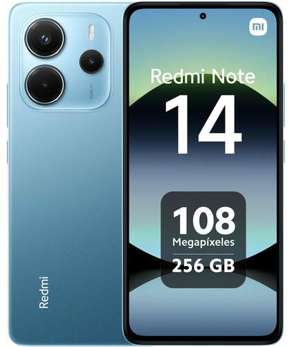 Xiaomi Redmi Note 14 8/256 GB Azul  -  6,67", 108 MP, MediaTek Helio G99-Ultra, 5500 mAh