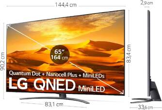 TV LG 65%%%quot; 65QNED916QE QNED MINILED ALFA7 DOLBYATMO