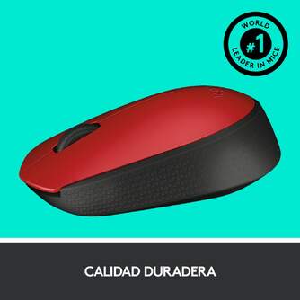 RATON LOGITECH M171 INALAMBRICO 910-004641 ROJO