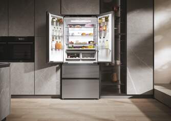 FRI. HAIER HFR7819ENGC 190x83x64 FD NF DISP INOX