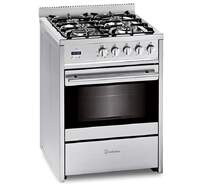 Cocina Meireles G610XST - Quemador triple, 4 fuegos, gas butano