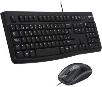 TECLADO RATON LOGITECH MK120 CON CABLE USB