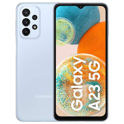 Samsung Galaxy A23 5G 4/128GB Azul - 6.6" FHD+, Snapdragon 695 2.2GHz, 50+5+2+2+2/8Mpx, 5000mAh 25W