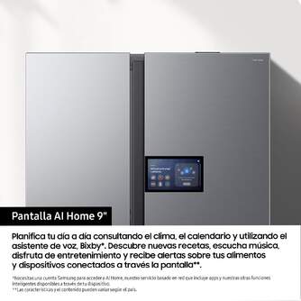 FRI. SAMSUNG RS90F64EETEF 179x92 TFT DISP INOX