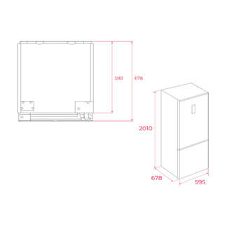 FRICOM. TEKA RBF78650 200x60 NF INOX DSP 113400023