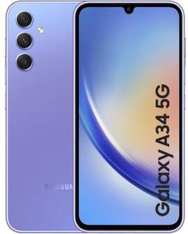 SMARTPHONE SAMSUNG A34 5G 8/256 6,6%%%quot; LIGHT VIOLET