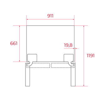 FRI. TEKA RLF74917GBK 178x91x67 NF CRIST NEGRO DSP
