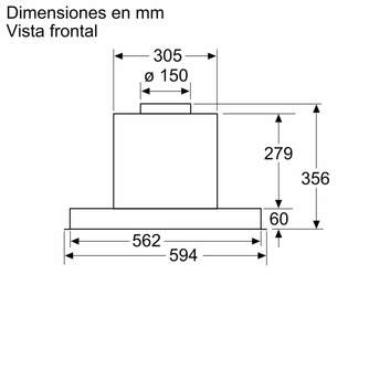 CAMP. BALAY 3BD866MN 60CM 620M3H INT NEGRO