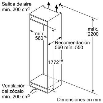 FRICOM. BALAY 3KIE734F 177x56 NF BCO INTEGRABLE