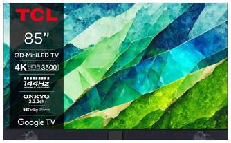 TV TCL 85%%%quot; 85C855 UHD MINILED QLED GOOGLETV 144HZ